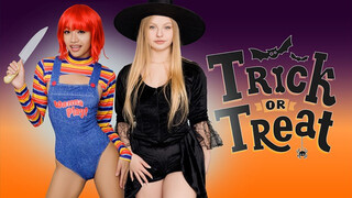 Trükk vagy hármas – dadcrush halloween pornó